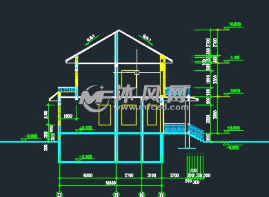 二层现代私人花园别墅带地下室 阳台房屋建筑施工图 平面cad 结构cad pdf墨线图 效果