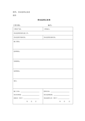 《房屋建筑工程施工旁站监理管理办法试行》